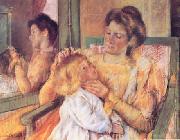 Mary Cassatt, Woman Combing her Child's Hair